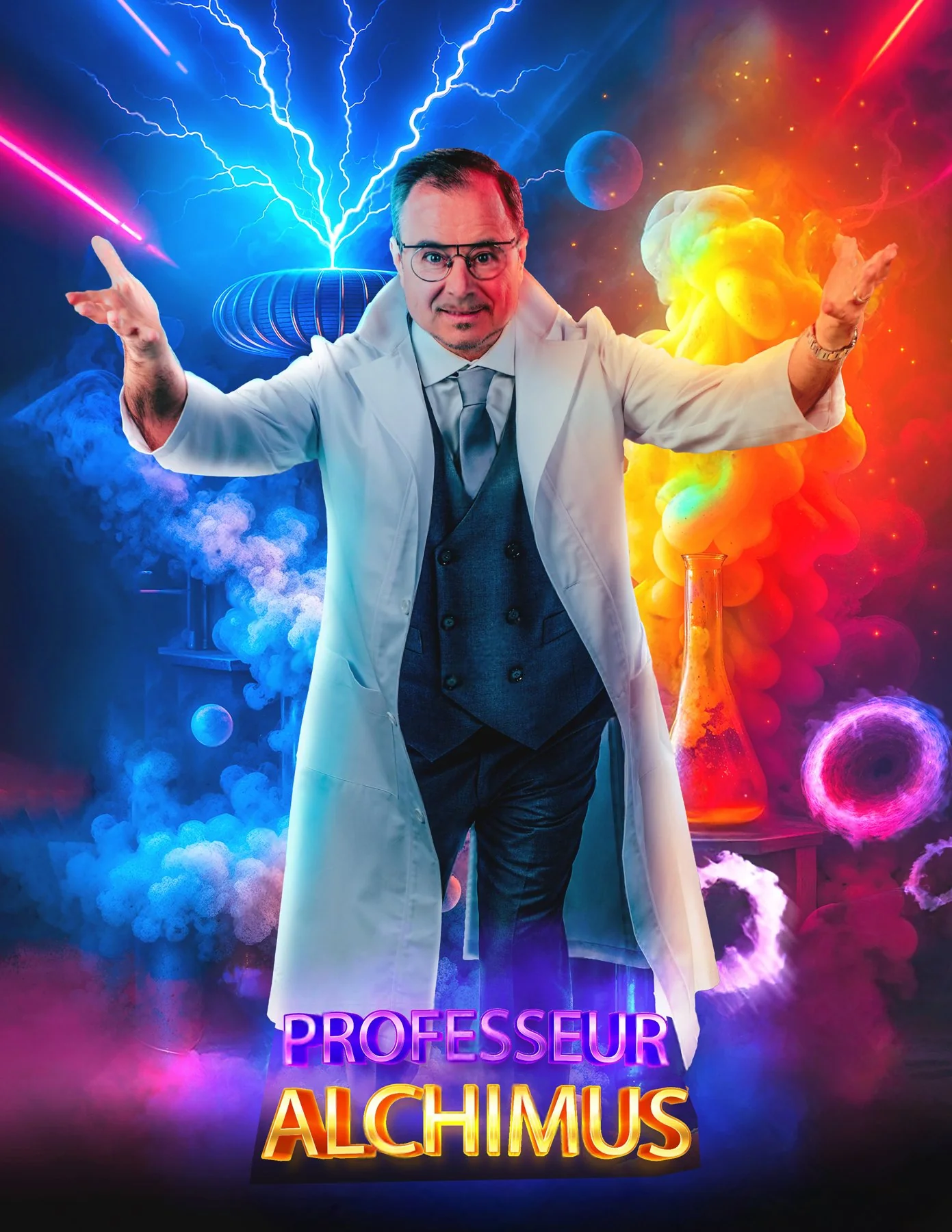 Affiche Les Expériences Magiques du Professeur Alchimus